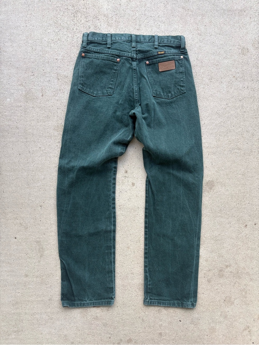 Vintage Wrangler 13MWZ Cowboy Cut Jeans Mens 32x32 Hunter Green